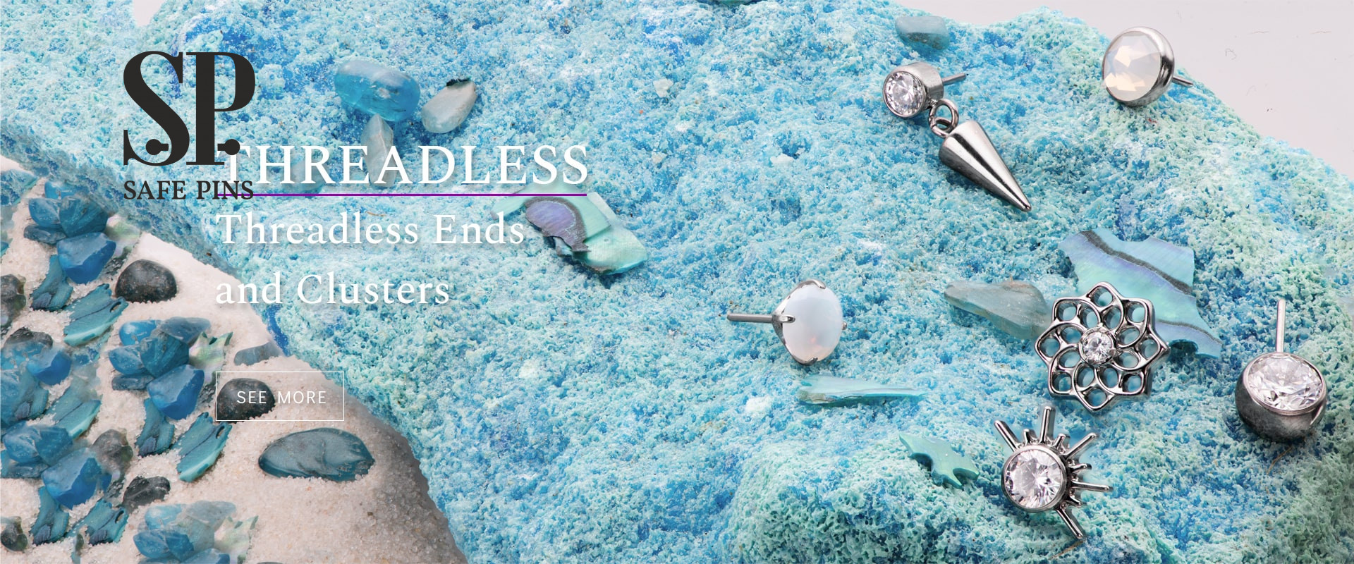 Threadless titanium piercing SafePins.eu