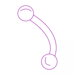 CURVED BARBELLS (THREADLESS)