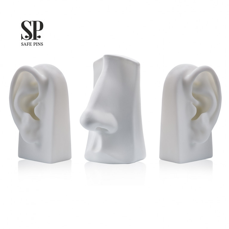 Set of silicone displays (white)