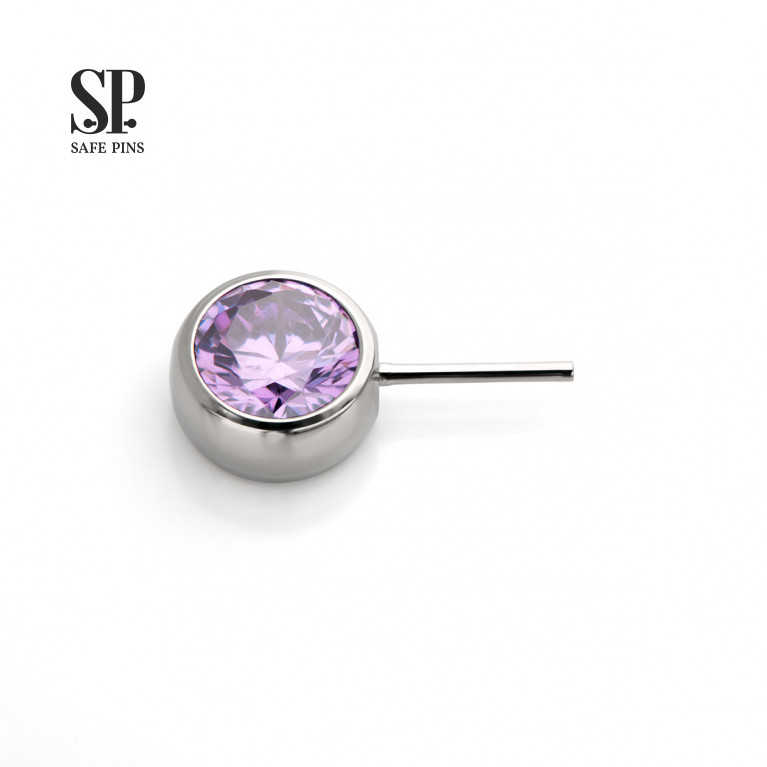 Candy (Threadless) top with CZ crystals