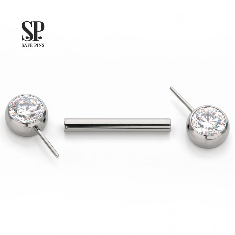 Candy (Threadless) top with CZ crystals