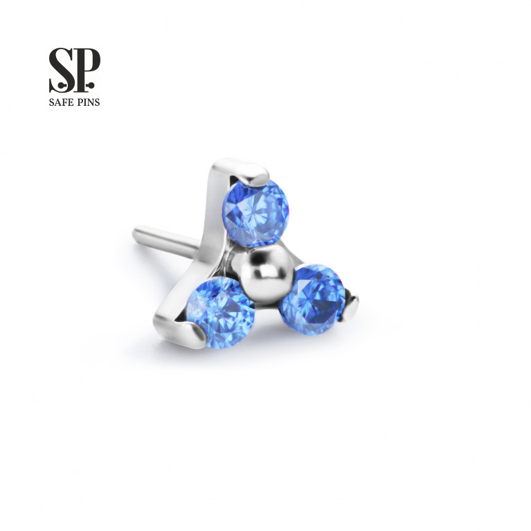 Trinity top (Threadless) with CZ crystals