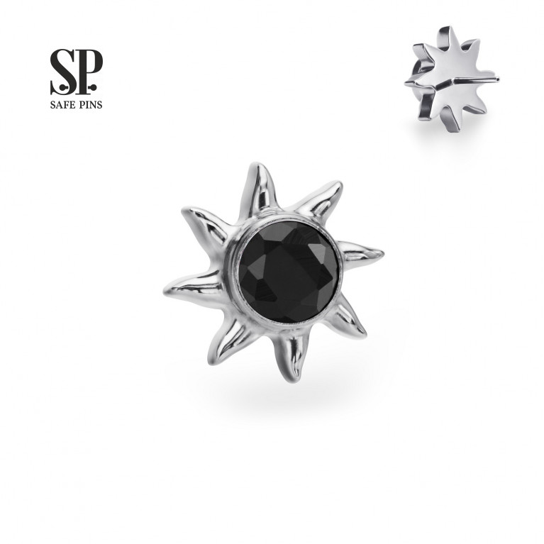 Solar top (Threadless) with CZ