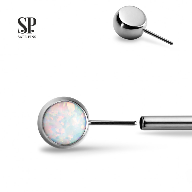 Candy (Threadless) top with opal OP18