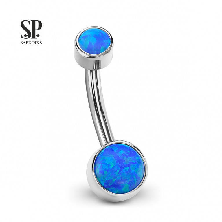 Internal double banana with Opal disc 4/6 mm 