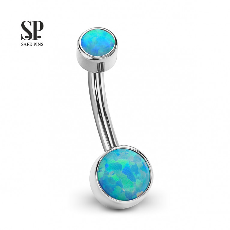 Internal double banana with Opal disc 4/6 mm 