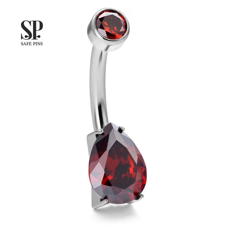 Internal double banana Drop with CZ