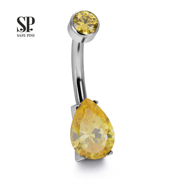 Internal double banana Drop with CZ