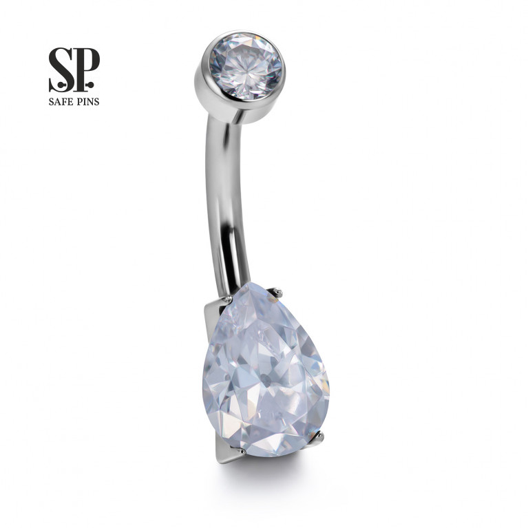 Internal double banana Drop with CZ