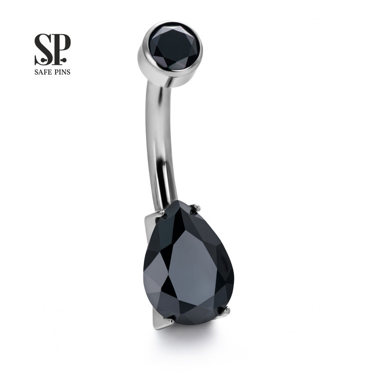 Internal double banana Drop with CZ