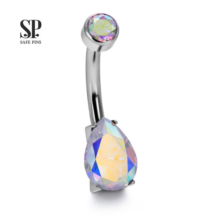 Internal double banana Drop with CZ