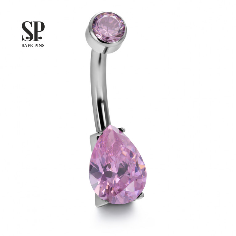 Internal double banana Drop with CZ