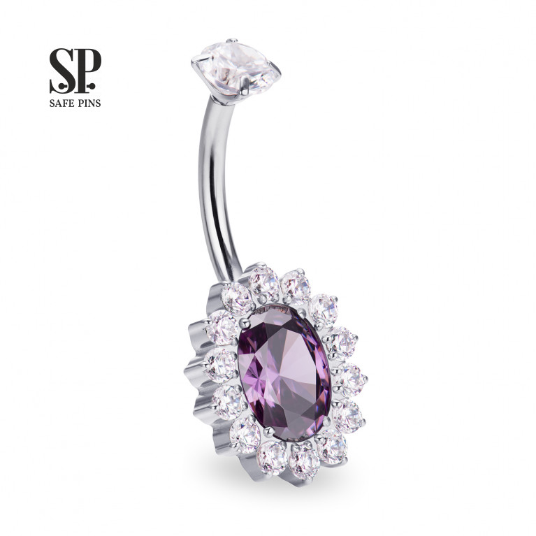 Internal double banana Ellipse with CZ crystals