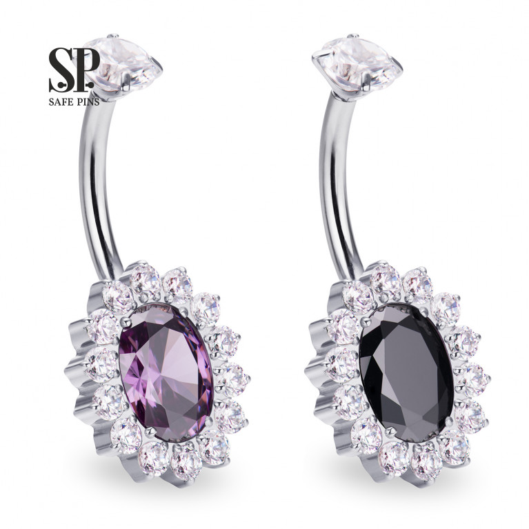 Internal double banana Ellipse with CZ crystals