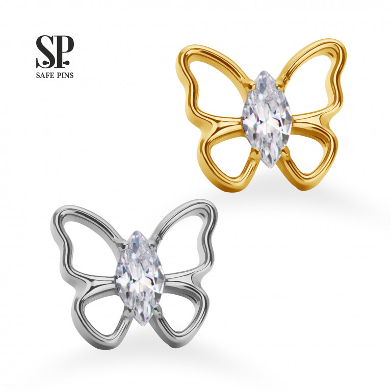 Marquise Butterfly top with Clear CZ