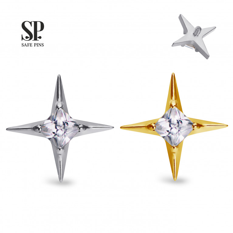Star top with Clear CZ