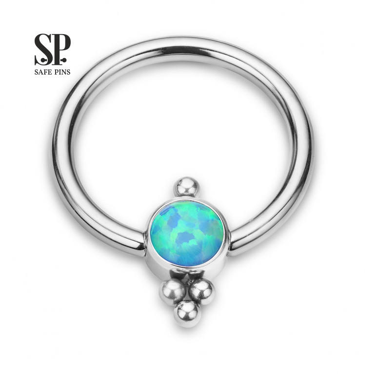 BCR ring with Opal disc and bubbles