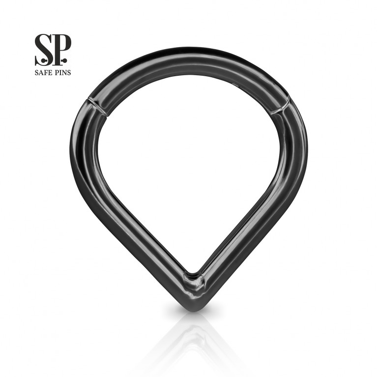 Hinged Segment Сlicker Drop (Black PVD)