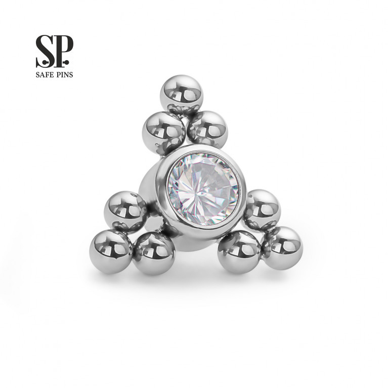 Triangle top with bubbles