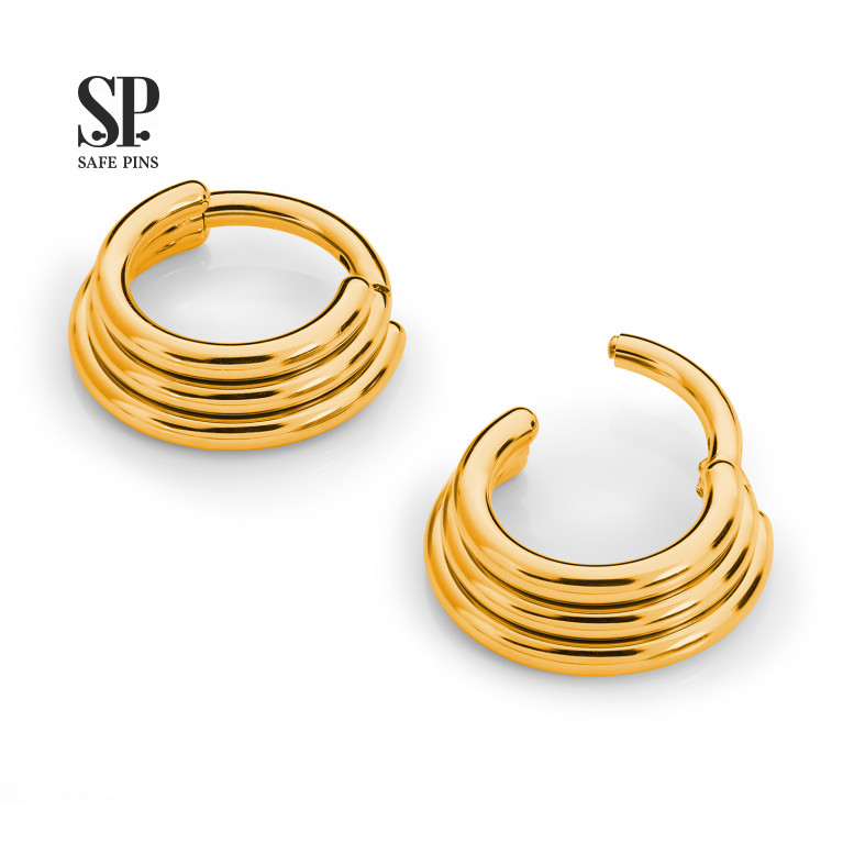 Three Ring Clicker (Gold PVD)