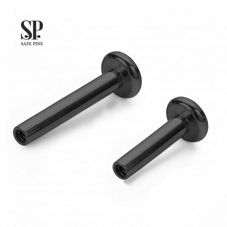 Internal Labret without ball Black PVD