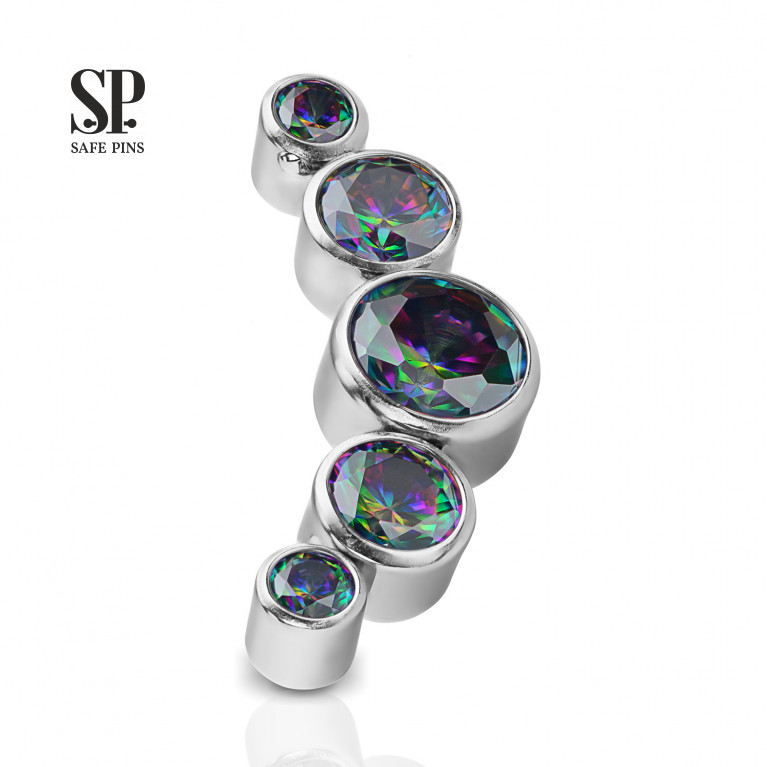 Cluster with Vitral Medium CZ
