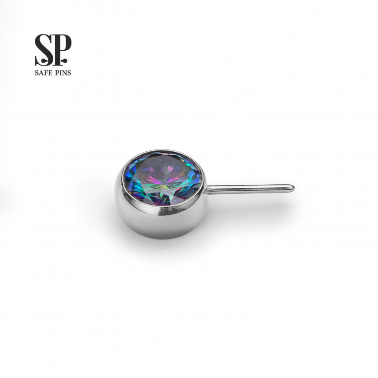 Candy (Threadless) top with CZ crystals