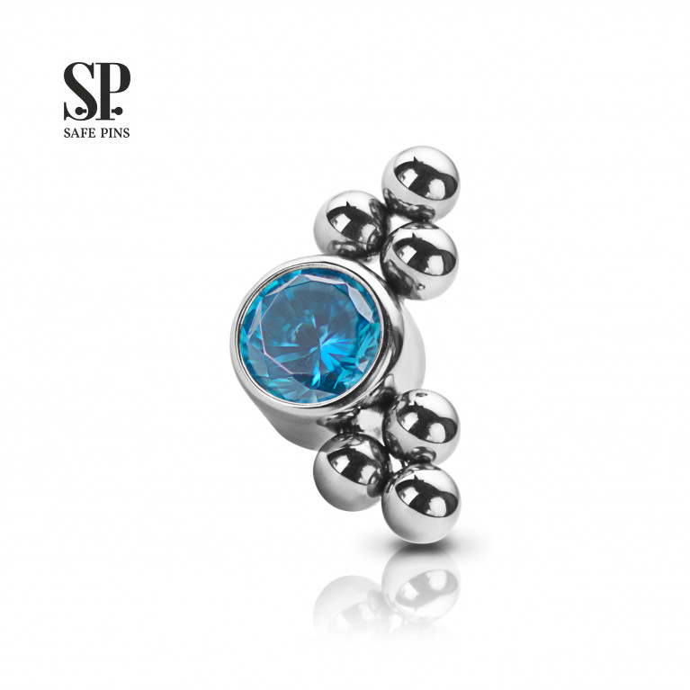 Crystal Disc 3 mm with double set bubbles