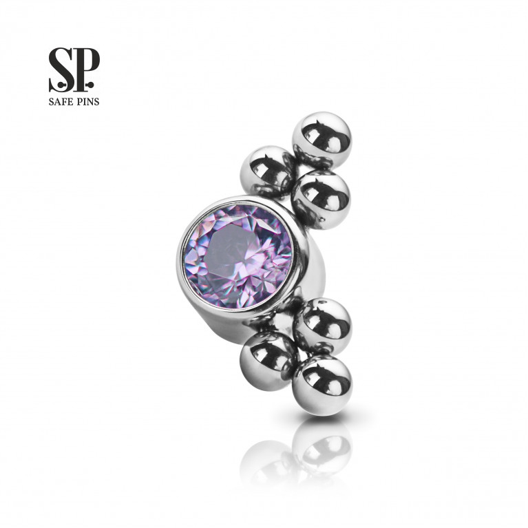 Crystal Disc 3 mm with double set bubbles