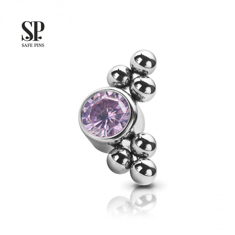 Crystal Disc 3 mm with double set bubbles