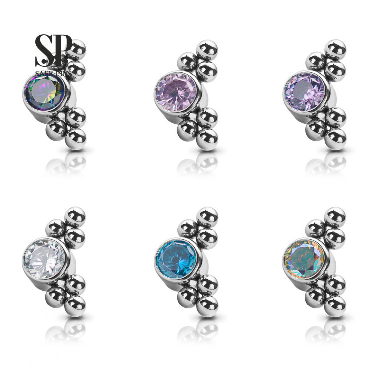 Crystal Disc 3 mm with double set bubbles