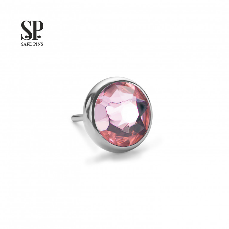 Flat Gem (Threadless) with crystals