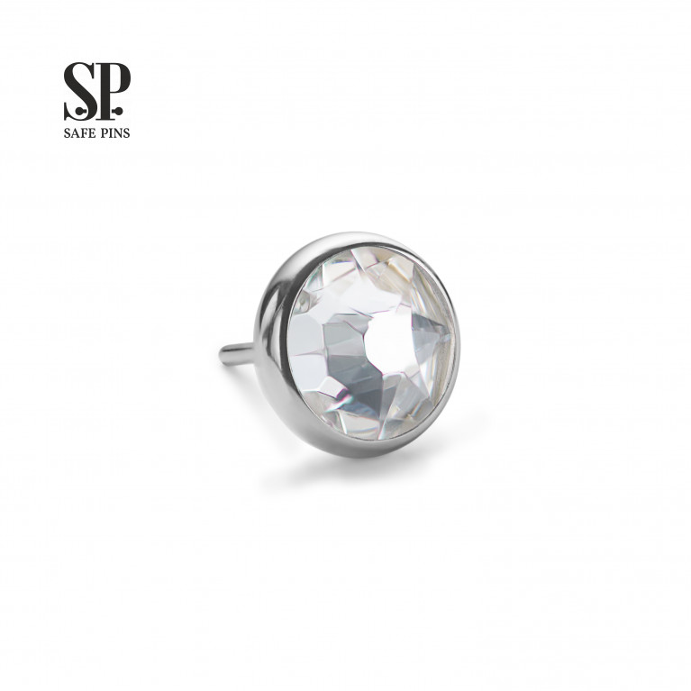 Flat Gem (Threadless) with crystals