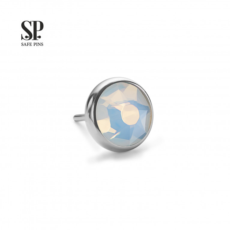 Flat Gem (Threadless) with crystals