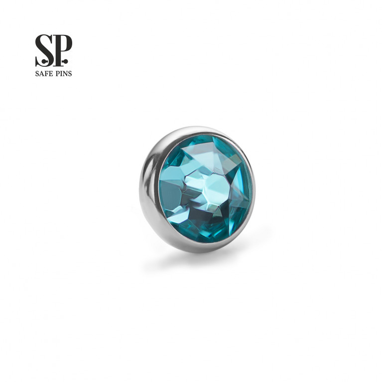 Flat Gem with crystal (0.9 mm)