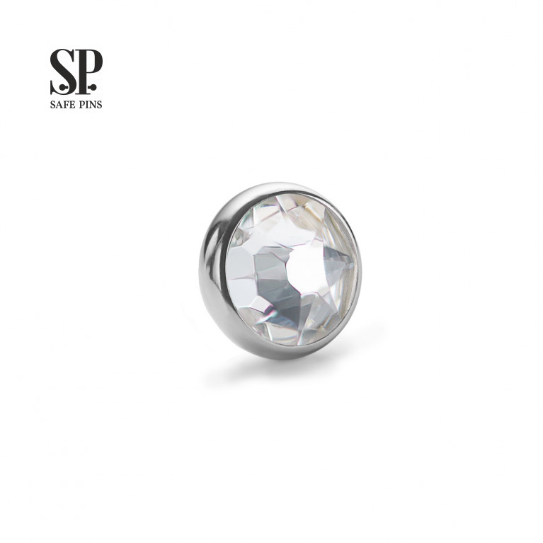 Flat Gem with crystal (0.9 mm)