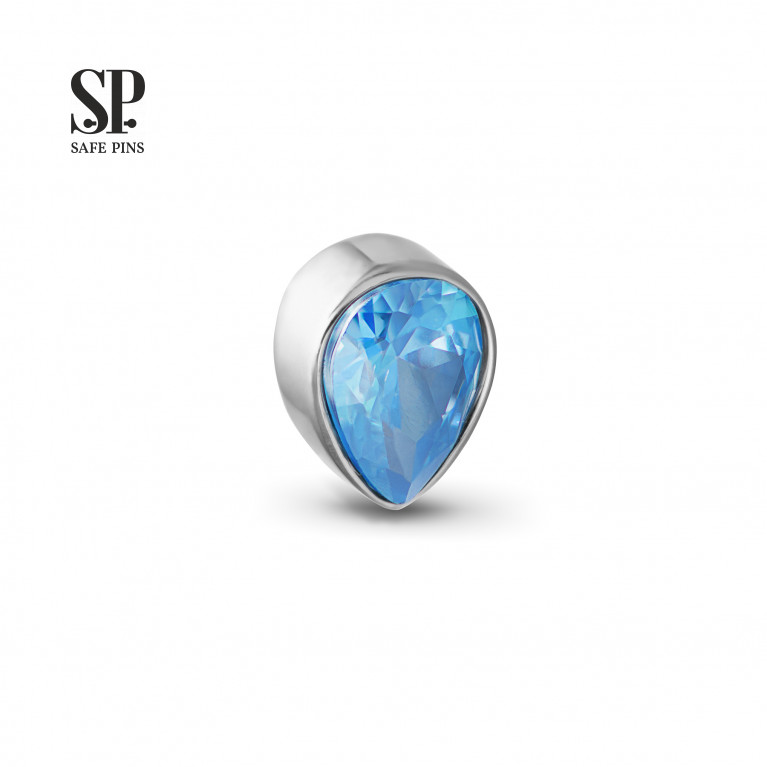 Drop top with CZ crystal (0.9 mm)