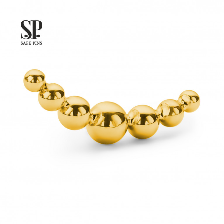 Cluster with set balls (Gold PVD)