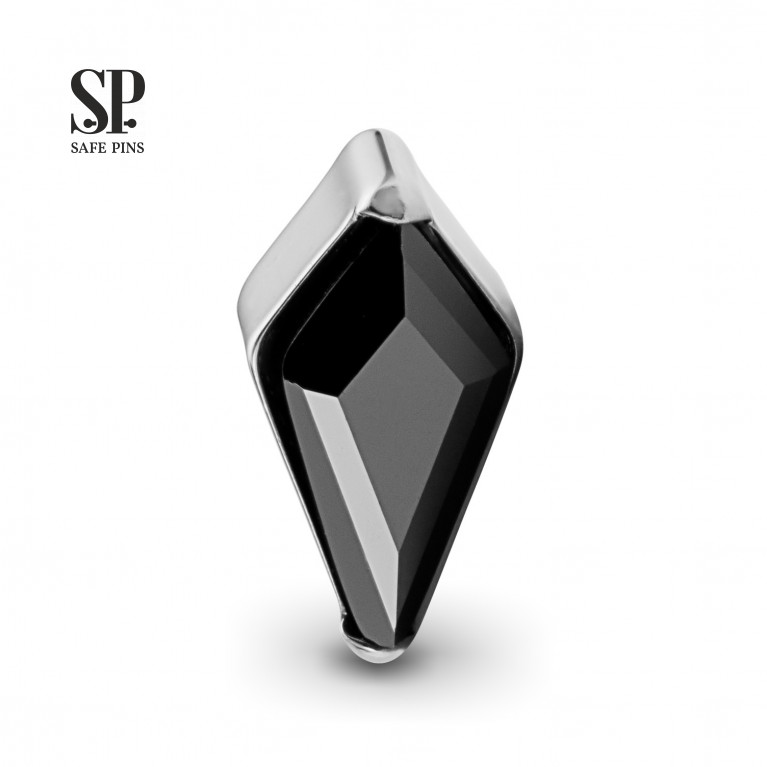 Rhombus top with Black CZ