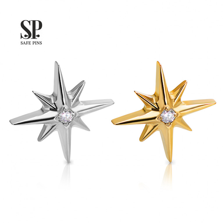 North Star top with Clear CZ