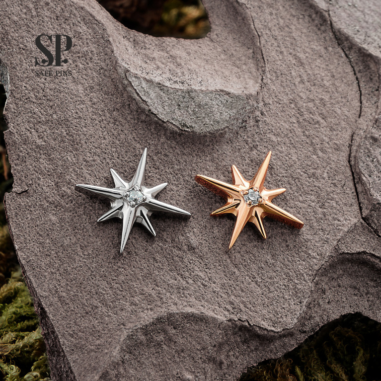 North Star top with Clear CZ