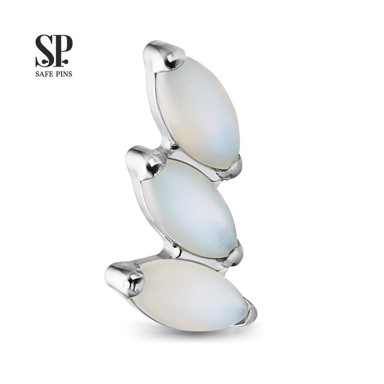 Sprig Mini Cluster with White Shell