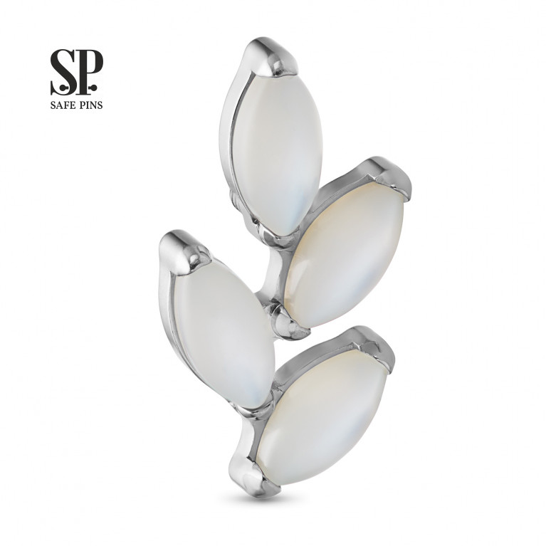 Marquise Branch Cluster with White Shell