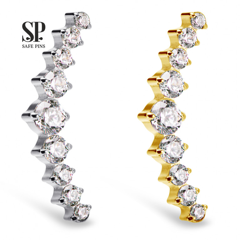 Great Prium Cluster with Clear CZ crystals