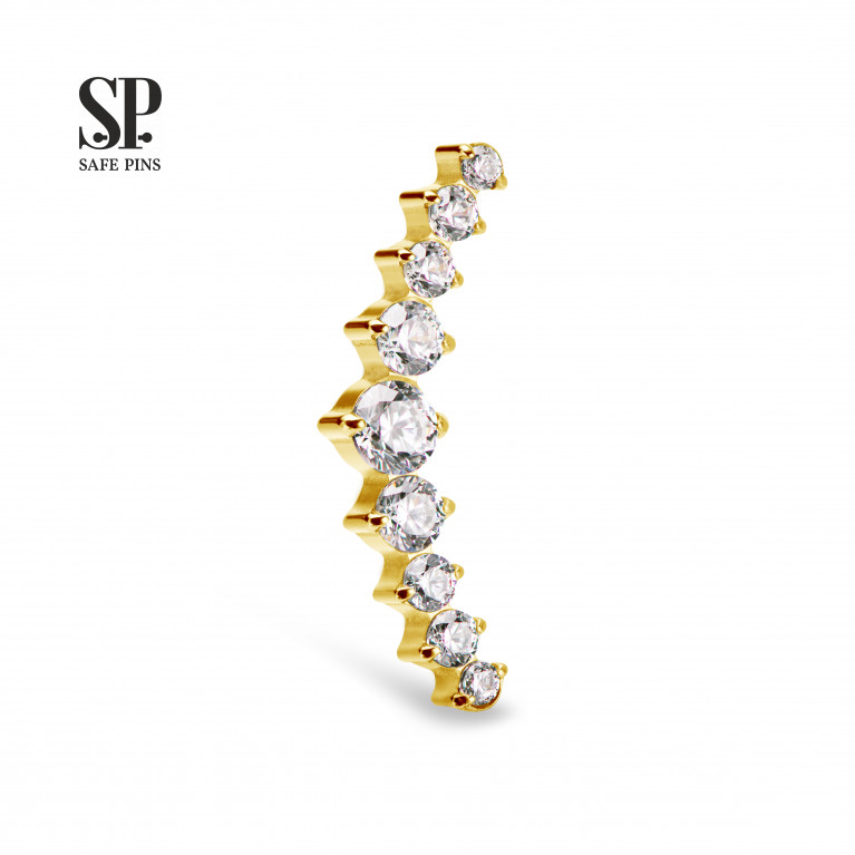 Great Prium Cluster with Clear CZ crystals