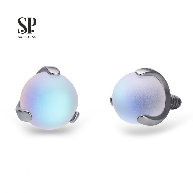 Opalite ball in paws (Frosted)