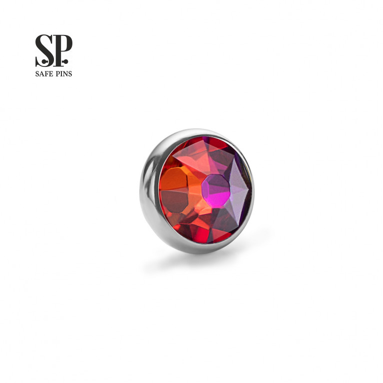 Flat Gem with crystal (0.9 mm)