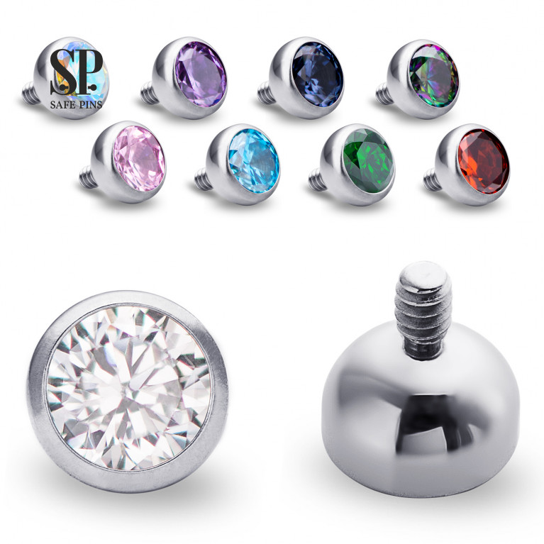 Internal Bezel-Set with crystal CZ