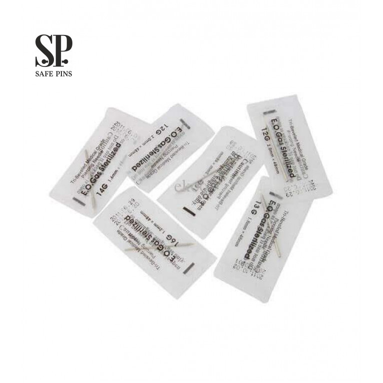 Tri-Beveled Medical Grade Piercing Needles (pkg.)