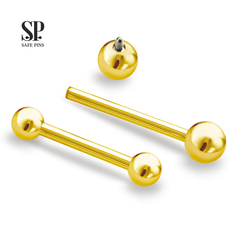 Internal Barbell (Gold PVD)
